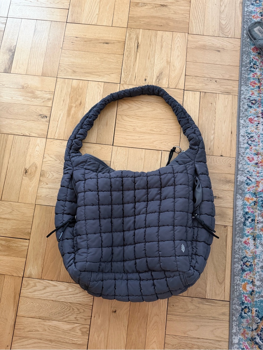 Free People Movement Quilted Carry All bag in Gray